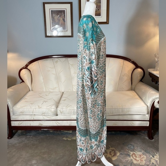 Semi Sheer Bohemian Long Chiffon Duster - Picture 10 of 16